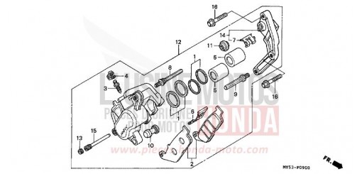 ETRIER DE FREIN AVANT CB500R de 1994